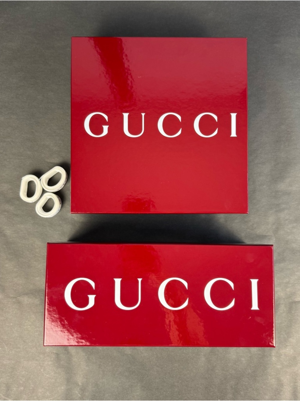Gucci Luxury Red Packaging Box Bundle Authentic Designer Presentation Set